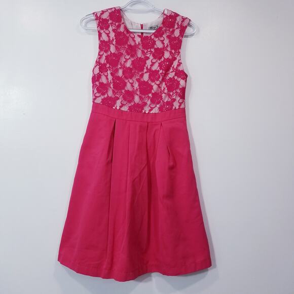 Eliza J Pink Lace A Line Dress - Picture 1 of 12